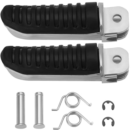 Be In Your Mind Repose-Pieds Avant de Moto en Aluminium Noir Repose-Pieds Avant Droit Et Gauche Compatible avec Suzuki GSF600 Bandit 1996-2000 GSXR1100 1989-1998