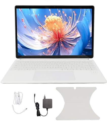 Tablet Laptop 2 in 1, Laptop Touchscreen HD da 14 Pollici, Processore N100 di Dodicesima Generazione, DDR5 16 GB, SSD 512 GB, WiFi 6, BT5.2, Wins 11 Pro, Tastiera (Spina europea)