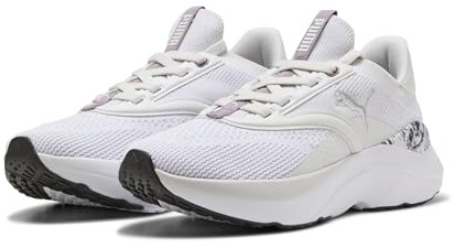 Puma Damen Softride Mayve LaufschuhePUMA Damen Softride Mayve Laufschuhe, White-Black-Silver, 8, Feather Gray PUMA Black Lilac Crush Plum Jam, 38 EU