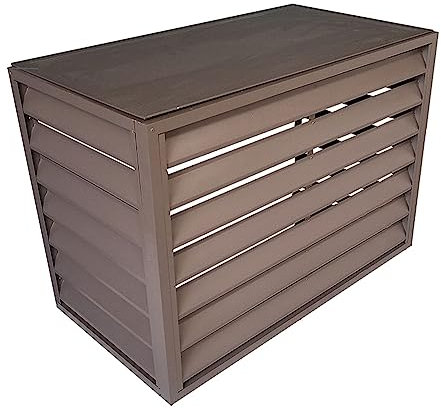 Rejilla de rejilla para exteriores para protección de aire acondicionado, reducción de ruido, sistema de protección de cejas, color de cejas