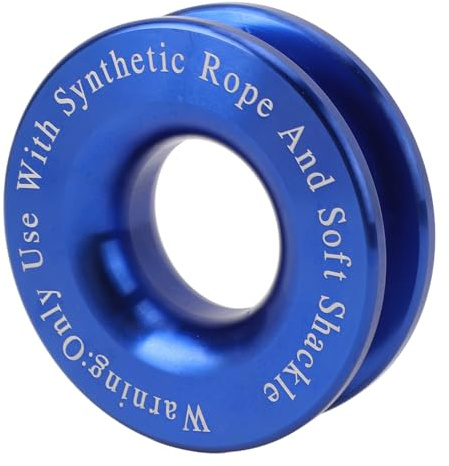 Masyrt Snatch Block Pulley Schleppring, Winch Snatch Recovery Ring Aluminium Legierung 17637lbs Winch Schnappblock Pulley Schleppring ATV UTV SUV -LKW