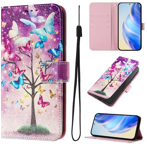 ATISIJIE Custodia Applicabile per Samsung Galaxy S8 Plus,con cinturino da polso Carta Fessura Supporto Stand Custodie Elegante Disegni Antiurto Protettiva in Pelle Case-8