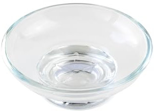 YOSSEE Porta Sapone in Vetro – Sostituzione Porta Sapone – Vetro Trasparente Spesso – Compatibile con Bagno, Doccia & Lavandino