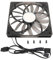140mm Case Fan, Ultra Thin 15mm 140mm PWM Fan with MFDB Bearing ARGB Sync Support and Smart Temperature Control for Quiet High Airflow Cooling (Black)
