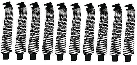 Gadpiparty 10stücke Pc-gehäuse-abdeckplatte Aus Metall Schwarz Für Pci-steckplätze Passt Zu Meisten Matx Und ATX-computergehäusen Mit Netzstruktur Für Belüftung Und Langlebigkeit