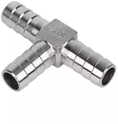 1 Pièce De Raccord En T En Acier Inoxydable 304, 6 8 10 15 20 25 26 32 38 40 50 Mm, Raccord De Tuyau Cannelé, Joint De Tuyau Pagoda(25mm)