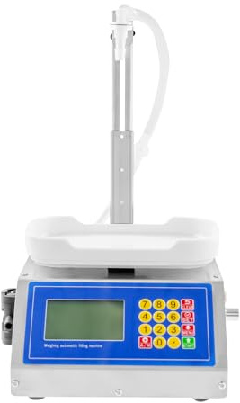 Flüssigkeit Füllmaschine Flüssigkeitsabfüllmaschine mit digitales LCD-Display, Abfüllmaschine für Wasser, Alkohol, Milch, Parfüm, Saft, Speiseöl