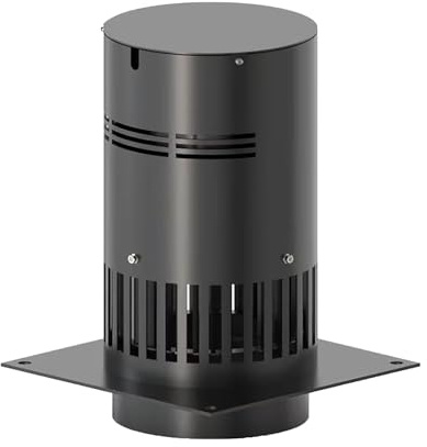 Coperchio Comignolo, Aspiratore For Camino For Canna Fumaria Tonda Professionale Da Tetto Aspirafumo Elettrico Tiracamino Tirafumo Comignolo, Camino Base Circolare(100mm/3.9in)