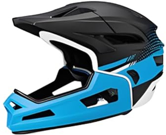 Full Face Bicycle Helmet Shock Absorbing Ventilation Adjustable | Adult Mountain Bike Helmet Men Women Cycling Protective Head Gear for Women Adults Professionals Beginners Bikers Riders