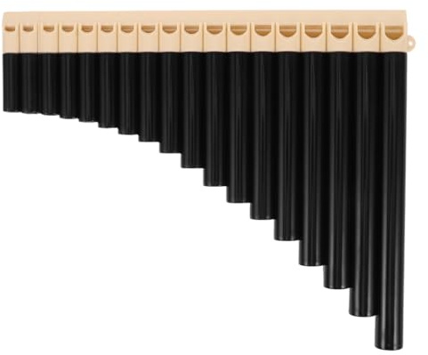 Toyvian Flûte de Pan 16 Tubes en Bois Naturel, Instrument Traditionnel Chinois pour Débutants et Étudiants, Flûte de Pan Portable pour Apprentissage et Enseignement Musical en Milieu