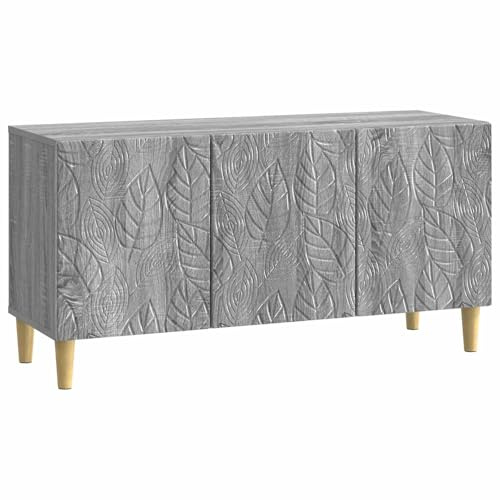 vidaXL TV-Schränk 99 x 34,5 x 50 cm Grau Sonoma Holzwerkstoff, Stylischer rechteckiger TV-Unterschrank, große Ablage für Medien, vielseitiges Design, ideal fürs Wohnzimmer