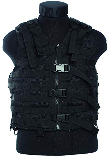 Mil-Tec Weste-13461002 Weste Schwarz Einheitsgröße