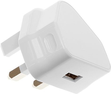 Kit 2.1Amp USB UK Mains Charger (White)