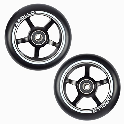 Apollo - Stunt Scooter Rollen - 100mm Pro Wheels mit Alu Core - ABEC 9 Kugellager, Rollerrad Ersatz-Räder passend für Stunt-, Freestyle- und Kick-Scooter
