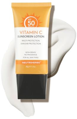 NEUTRIHERBS Sonnenschutz Getönter SPF 50 für Gesicht und Körper, PA+++ Sonnenschutz Lotion, Breitspektrum, Vitamin E und Vitamin C Gesichts Sonnenschutz, Reise Sonnenschutz