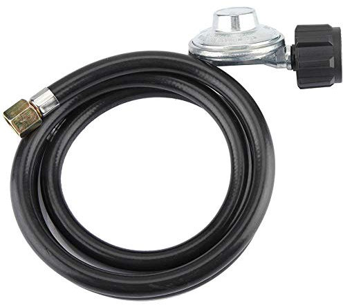 DEWIN Regulador Gas Propano, Regulador y Manguera Gas Propano Adaptador Regulador de Gas Propano Válvula de Baja Presión con Manguera de 1,5m para Estufa de Horno de Barbacoa LP/LPG