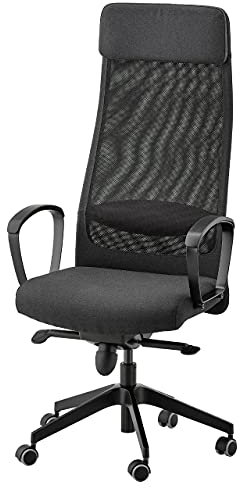 IKEA MARKUS Bürostuhl, Passen Sie die Höhe und den Winkel dieses Stuhls an, damit sich Ihr Arbeitstag angenehm anfühlt, Stabilität, Kunststoff, Grau