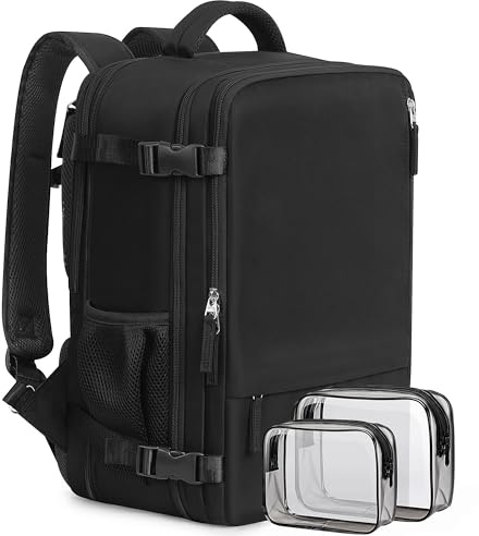 Beraliy Zaino da viaggio approvato dalle compagnie aeree per uomini e donne, borsa per oggetti personali, per università, lavoro e trekking
