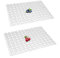 Qulable 2 Stück Spülbeckenmatten für den Boden der Küchenspüle – PVC-Spülbeckenschutz für Edelstahlspülen, verstellbarer Spülbeckenschutz, kariertes Muster, 30.8x30.7 cm (11.8x15.7 cm) (transparent)