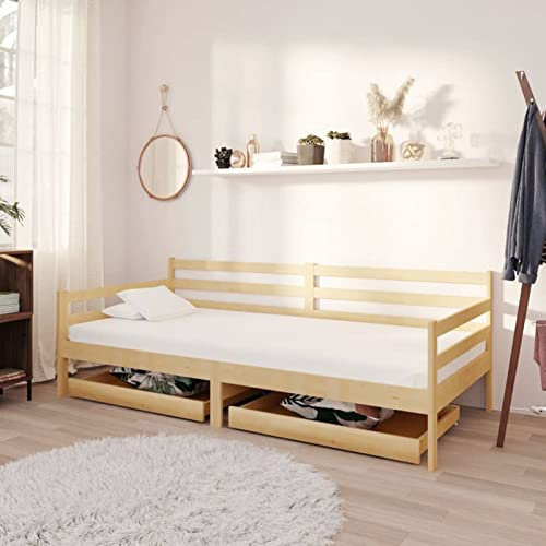 Chusui Schlafsofa 2-Sitzer mit 2 Kissen, Couch Mit, für Wohnungen, Loungesofa, Relaxsofa, Sofabett, Schlaf Sofa, Bettcouch, Braun Samt