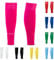 LION SPORTSWEAR Kids/Youth Football Sock Sleeves To Accompany Grip Socks - Fits Over Calf/Shin Pads - Variety Of Colors To Match Your Team Kit (Neon Pink)