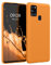 kwmobile Hülle kompatibel mit Samsung Galaxy A21s Hülle - weiches TPU Silikon Case - Cover geeignet für kabelloses Laden - Fruity Orange