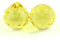 DIMEIYAN Piezas de Cristal for candelabros, 10 Bolas de Cristal facetadas de 15 mm a 40 mm, Colores Variados, iluminación Feng Shui, Piezas de Prisma de Vidrio, Adornos Decorativos.(Lt Yellow,20mm)