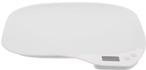 iplusmile Elektronische Haustierwaage Digitale Kleiner Tierwaage mit Hochpräzisen Sensoren aus Abs und Ablesbarem Display für Hunde und Katzen im Haushalt und Tierarztpraxis