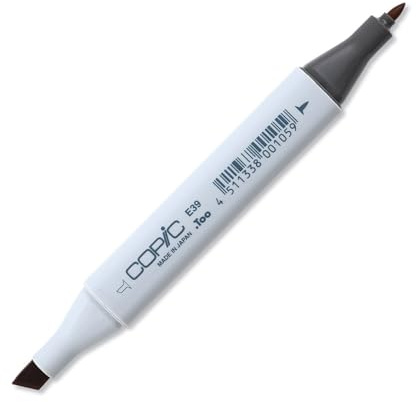 Copic Classic Coloured Marker Pen - (E-39) Leather, For Art & Crafts, Colouring, Graphics, Highlighter, Design, Anime, Professional & Beginners, Art Supplies & Colouring Books