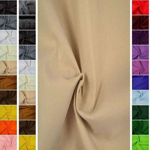 STOFFBOOK 2MM DICKE UNIVERSELLE FILZSTOFFE -DOPPELBREITE 180CM STOFF, B498 (Beige)