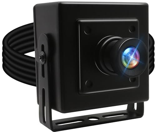ELP OTG Wide Angle Webcam 5MP Aptina MI5100 CMOS 100 Degree No Distortion Lens USB Camera for Web Conference/Business/Robot Machine Vision USB500W05G-BL100