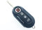 Protex Hochwertiger Schlüsselanhänger für Fiat 500C 500 - 500L 500X Abarth Grande Punto Brava Panda Stilo Linea (schwarz)
