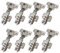 LOOTICH 95 Grado Totalmente Solapado 40mm Fuerte Bisagras con Amortiguación para Puerta Gruesa y Pesada Bisagra con Suave Cierre Automático para Puerta de Mueble Armario 8 Piezas