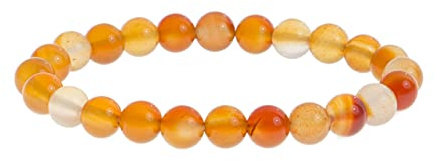 Garaulion Bracelet Lithothérapie Pierres Naturelles 8mm – Bracelet Élastique Femme Homme – Bien-être Énergétique – Pierres au Choix