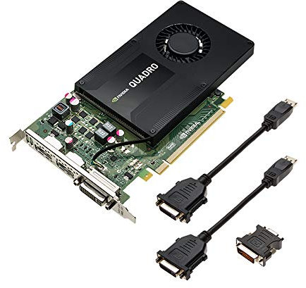 PNY NVIDIA QUADRO K2200 Scheda grafica 4GB GDDR5 128-bit 80GB/S PCIe Express x16 1 x DVI-I DL, 2 x DisplayPort 1.2