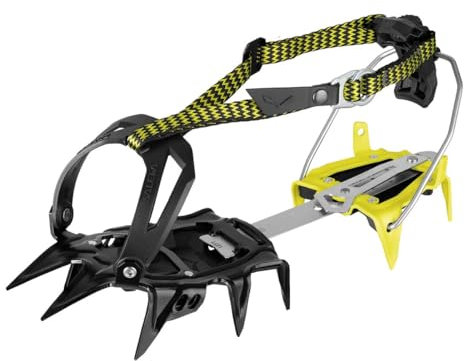 SALEWA Alpinist Combi Steigeisen, Erwachsene, Unisex, Schwarz/Gelb (Mehrfarbig), Einheitsgröße