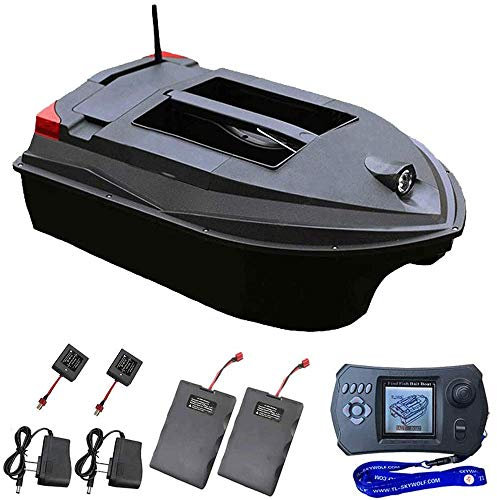 AILZNN Rc Bait Boat, Fishing Boat, Outdoor Fish Finder Ship, Intelligent Positioning GPS, Dual Frequency Sonar Search Boats, 300m Remote, Searchlight, 3kg Load