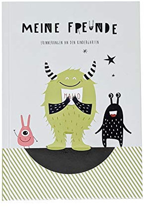 Cyberzwerge Meine Freunde - Kindergartenfreunde, Freundebuch für den Kindergarten - Monster