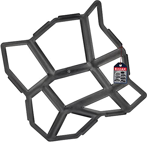 KADAX Pflastersteinform aus Kunststoff, Betonform, Gehweg Form, Schalungsform, Form für Pflastersteine, Sprungbrettform, Pflasterschablone (41,8 x 42,3 x 3,8 cm, Muster 3)