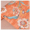 FXNFXLA Peel And Stick Wallpaper, 20.86X 118.1 Country Vintage Orange Flower Wallpaper Wall Sticker, Waterproof Contact Paper, Removable Self Adhesive Wall Paper, Non-Slip Wear-Resistant