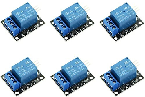Fasizi 6pcs KY-019 5V One Channel Relay Module Board Shield for PIC AVR DSP ARM for arduino Relay