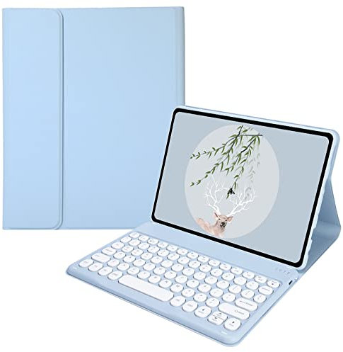 Tastiera Per Lenovo Tab M10 FHD Plus10.3 Pollici X606 Custodia, Staccabile Magnetica Sottile Pelle Cover con Tastiera Bluetooth Wireless Lenovo Tab M10 FHD Plus10.3 TB-X606F/TB-X606X (blu)