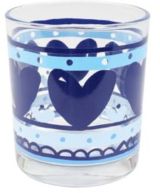 Blond Amsterdam Saftglas Herz Delfts Blond, 200ml | Glas, Delfts Blond Design, Für Saft & Wasser, Handwäsche empfohlen