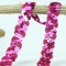 12 Meter 18mm Glitzer Pailletten Spitzenband Paillettenband Spitzenborte Geflochten Dekoband Zierband Borten Bänder Pailletten Bänder Trim Bortenband für DIY Nähen Kostüme Handwerk Verzierungen,Rose A
