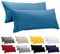 Dreamzie Kissenbezug 40x145 (Set mit 2) - 100% Jersey Baumwolle 150 g/qm Kissenbezüge -Blau - Für Kissenbezug 40 x 145 - Kissenhülle - Kissenbezug - Resistent und Hypoallergen
