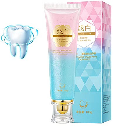 TAOZHIYAO 100g Dazzling White Zahnpasta Frischer Atem, Nicotinamide Dazzle White Toothpaste zu entfernen Rauch Flecken Mundhygiene Reinigung effektiv entfernen gelbe Zähne (1Stück)