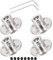 DMiotech 4 Pack 5mm Flange Coupling Connector Rigid Guide Shaft Support Coupler Shaft Coupling with M1.5 Hex Wrench and Screws for DIY RC Model Motors