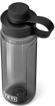 YETI Yonder Bouteille d'eau 750 ml avec bouchon Yonder Tether Charbon