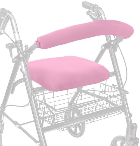 Top Glides Universal Rollator Walker Sitz- und Rückenlehnenbezüge (Rosa)