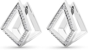 JETTE Damen-Creolen 925er Silber 66 Zirkonia One Size 88853776